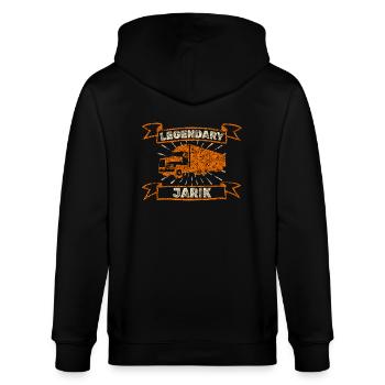 Vrachtwagenchauffeur Jarik - Stanley/Stella Uniseks bio-ziphoodie CULTIVATOR  - zwart - Achter - Anna (173cm)