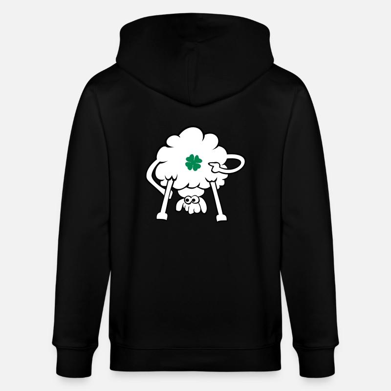 embrasse-moi, je suis irlandais - Veste à capuche bio CULTIVATOR Stanley/Stella Unisexe - noir