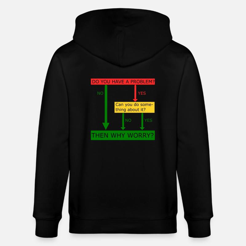 Then why worry - Stanley/Stella Unisex Bio-Kapuzenjacke CULTIVATOR  - Schwarz