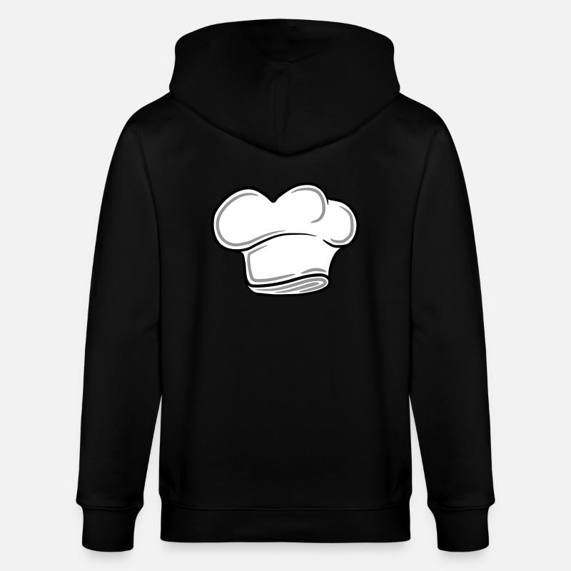 Chefkoch Lustig Smiley Mustache Bart - Stanley/Stella Unisex Bio-Kapuzenjacke CULTIVATOR  - Schwarz
