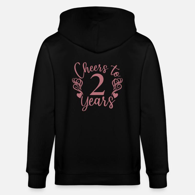 Vive 2 ans 2e anniversaire - Veste à capuche bio CULTIVATOR Stanley/Stella Unisexe - noir