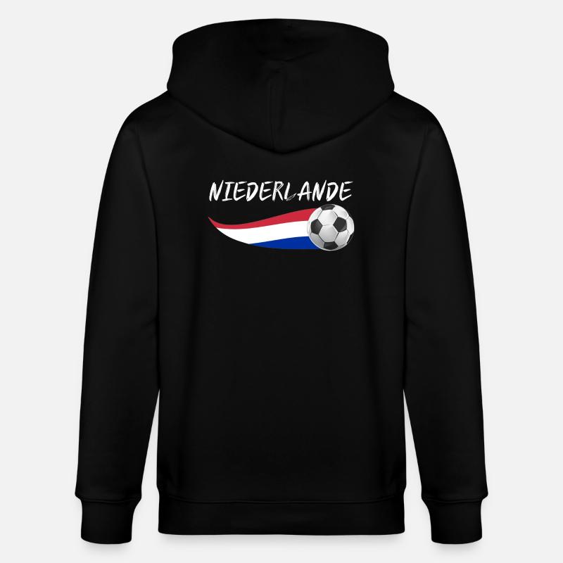 Pays-Bas Pays-Bas - Veste à capuche bio CULTIVATOR Stanley/Stella Unisexe - noir