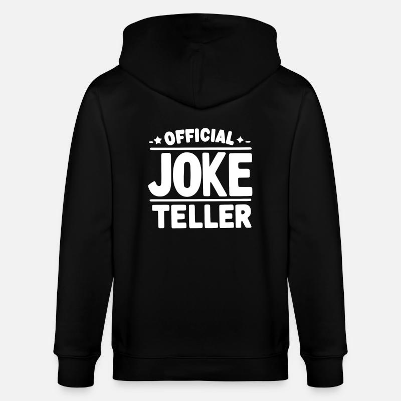 Narration officielle de blagues - Veste à capuche bio CULTIVATOR Stanley/Stella Unisexe - noir