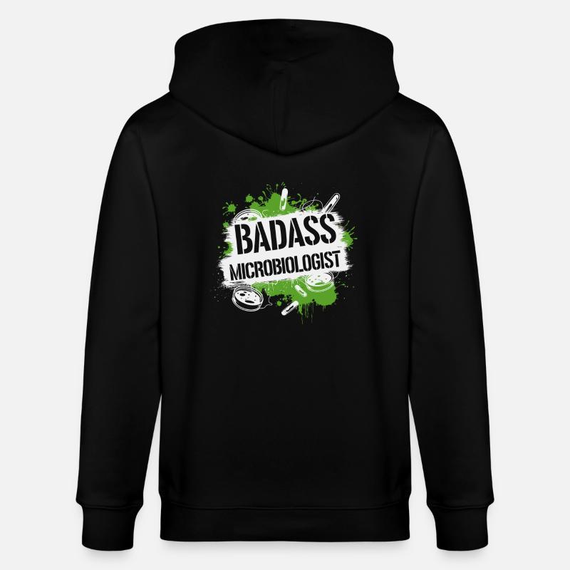 Fier de la microbiologie - Veste à capuche bio CULTIVATOR Stanley/Stella Unisexe - noir