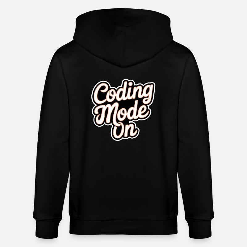 Coding Mode On 17 - Stanley/Stella Unisex Bio-Kapuzenjacke CULTIVATOR - Schwarz