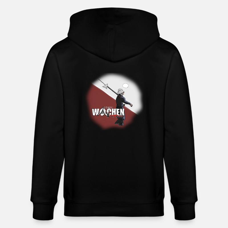Stadtwächter - Stanley/Stella Unisex Bio-Kapuzenjacke CULTIVATOR  - Schwarz