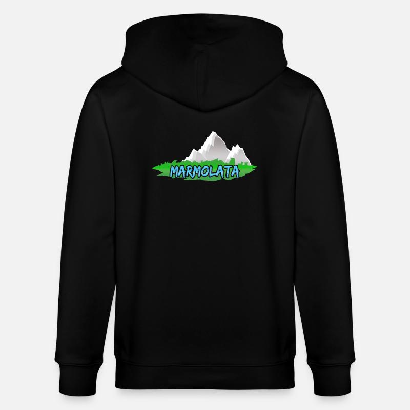 Marmolata als Marmolata - Stanley/Stella Unisex Bio-Kapuzenjacke CULTIVATOR  - Schwarz