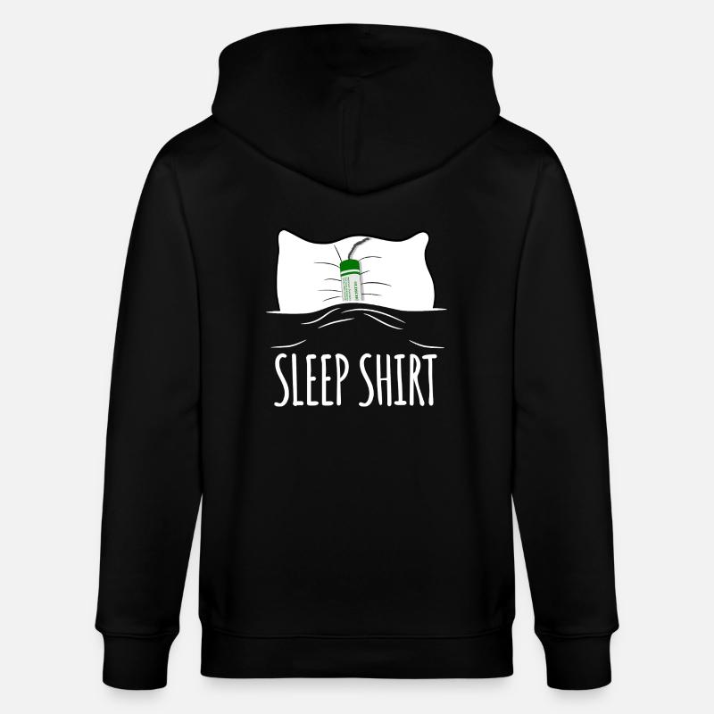 Fireworks Late risers - Stanley/Stella CULTIVATOR  Unisex Organic Hooded Jacket - black