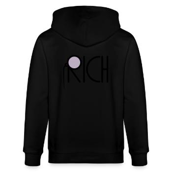 Riche millionnaire Monokel - Veste à capuche bio CULTIVATOR Stanley/Stella Unisexe - noir - Dos - Anna (173cm)