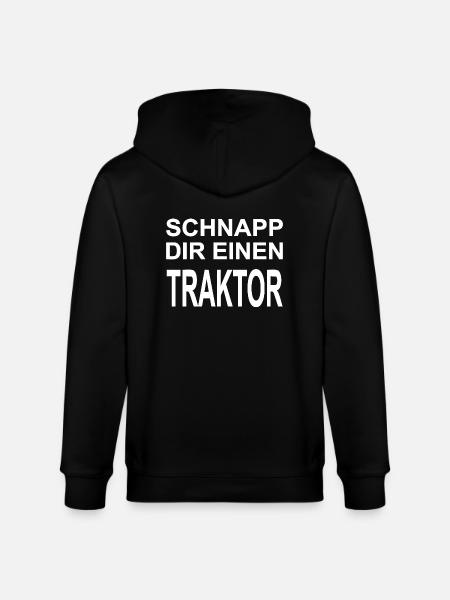 Traktor - Stanley/Stella Unisex Bio-Kapuzenjacke CULTIVATOR  - Schwarz
