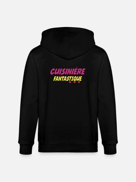 Cuisinière FANTASTIQUE - Veste à capuche bio CULTIVATOR Stanley/Stella Unisexe - noir
