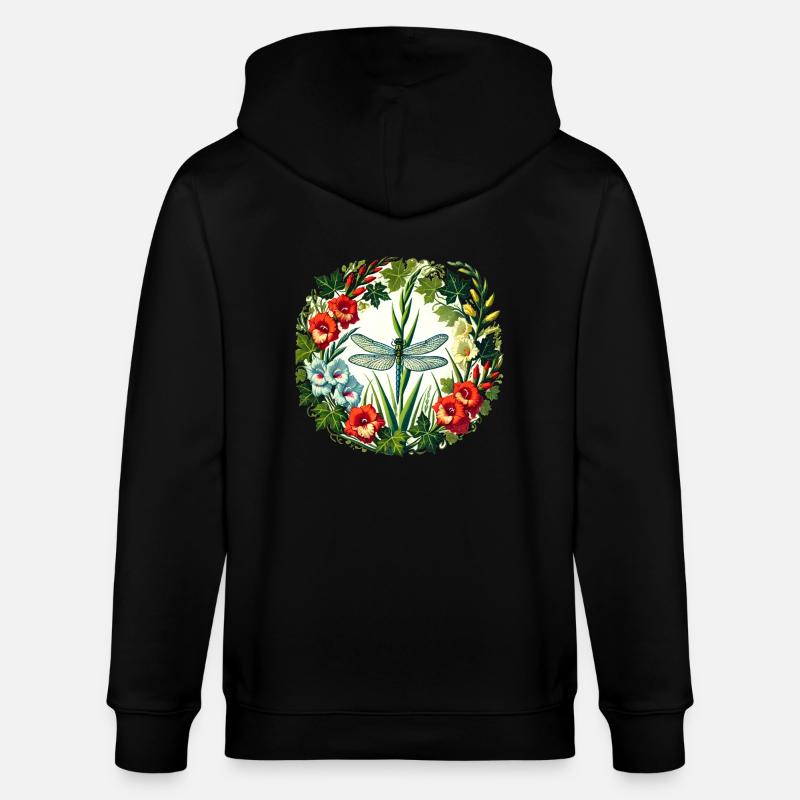 Libelle - Stanley/Stella Unisex Bio-Kapuzenjacke CULTIVATOR  - Schwarz