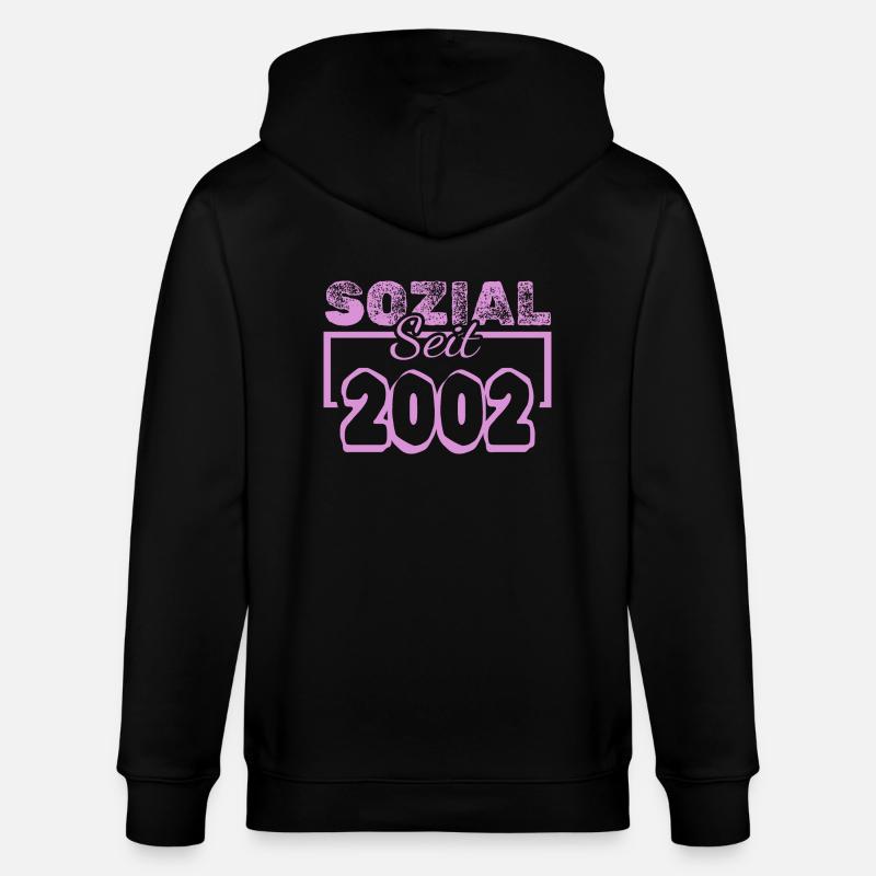 seit 2002 - Stanley/Stella Unisex Bio-Kapuzenjacke CULTIVATOR  - Schwarz