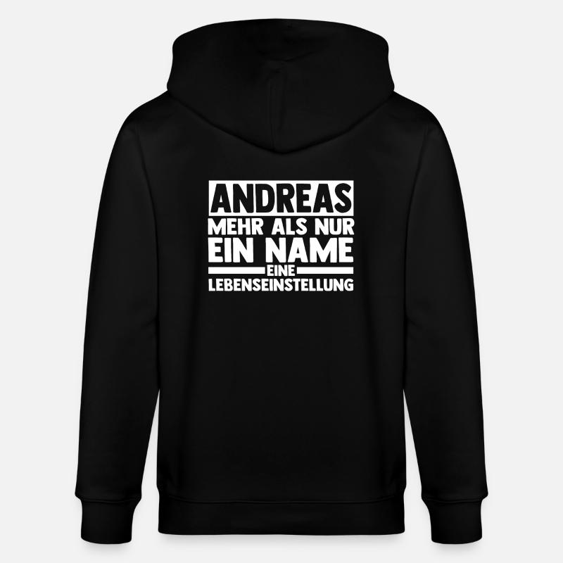 Vorname Andreas - Stanley/Stella Unisex Bio-Kapuzenjacke CULTIVATOR - Schwarz