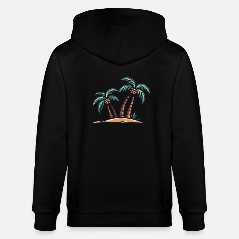 Île Palm - Veste à capuche bio CULTIVATOR Stanley/Stella Unisexe - noir