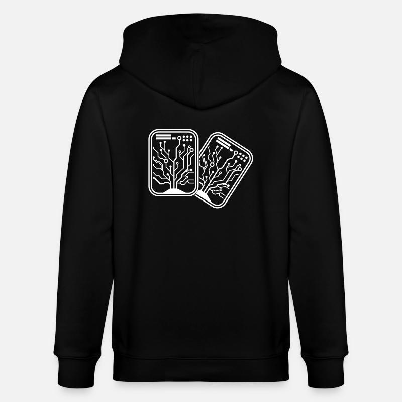 Micro-puce 2 - Veste à capuche bio CULTIVATOR Stanley/Stella Unisexe - noir