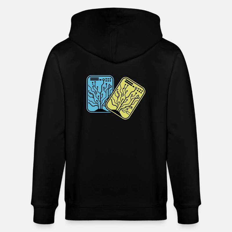 Micro-puce - Veste à capuche bio CULTIVATOR Stanley/Stella Unisexe - noir