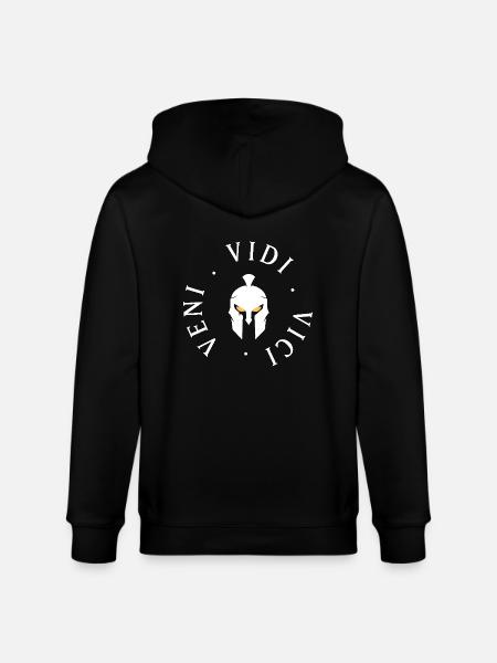 Logo - Veni Vidi Vici - Stanley/Stella CULTIVATOR  Unisex Organic Hooded Jacket - black