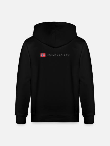 Holmenkollen Norway - Stanley/Stella CULTIVATOR  Unisex Organic Hooded Jacket - black