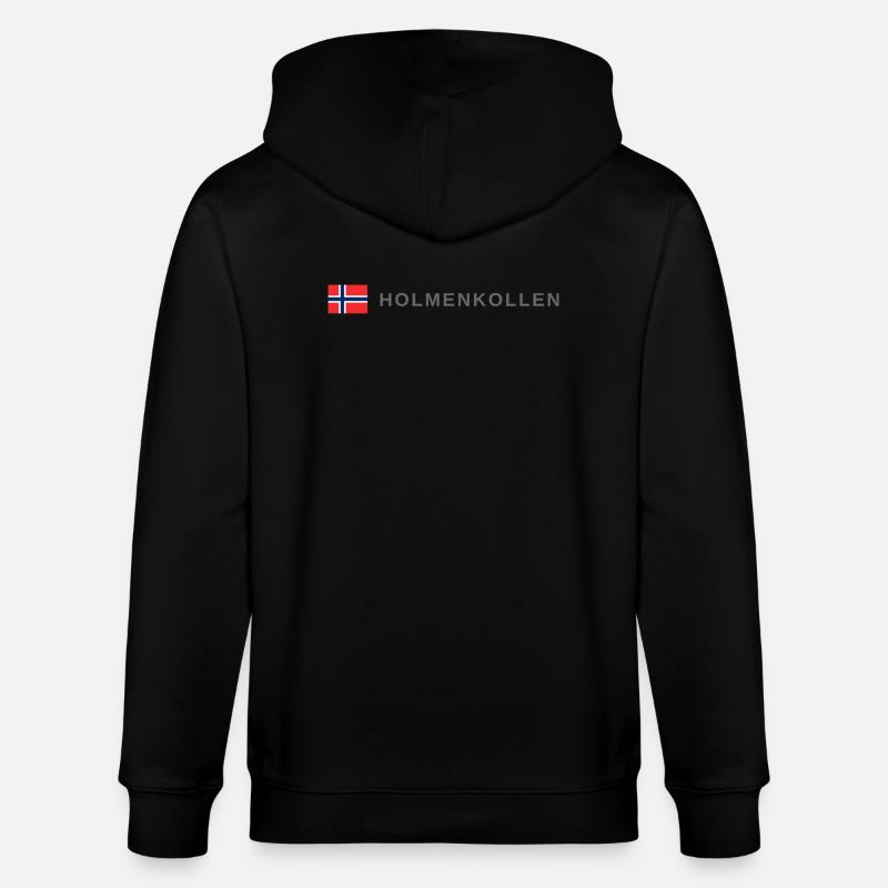 Holmenkollen Norwegen - Stanley/Stella Unisex Bio-Kapuzenjacke CULTIVATOR  - Schwarz