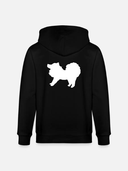 Spitz weiß - Stanley/Stella Unisex Bio-Kapuzenjacke CULTIVATOR  - Schwarz