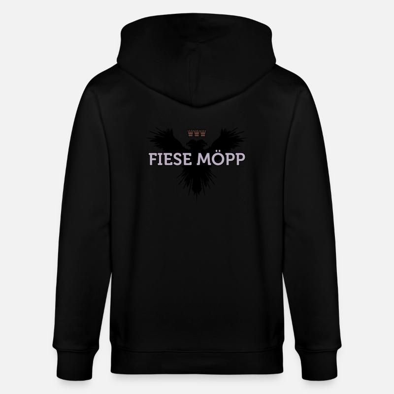 Fiese Mopp (Kölsch) - Veste à capuche bio CULTIVATOR Stanley/Stella Unisexe - noir