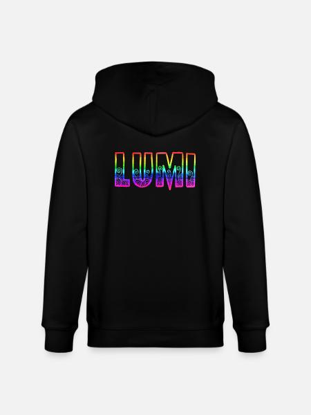 lumi rs regenbogen - Stanley/Stella Unisex Bio-Kapuzenjacke CULTIVATOR - Schwarz