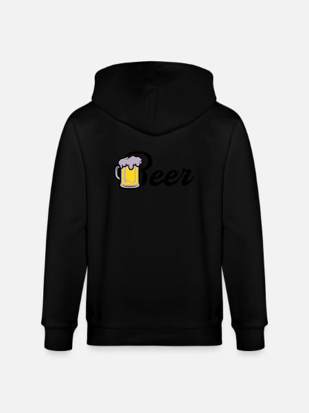 Beer Maßkrug - Stanley/Stella CULTIVATOR  Unisex Organic Hooded Jacket - black