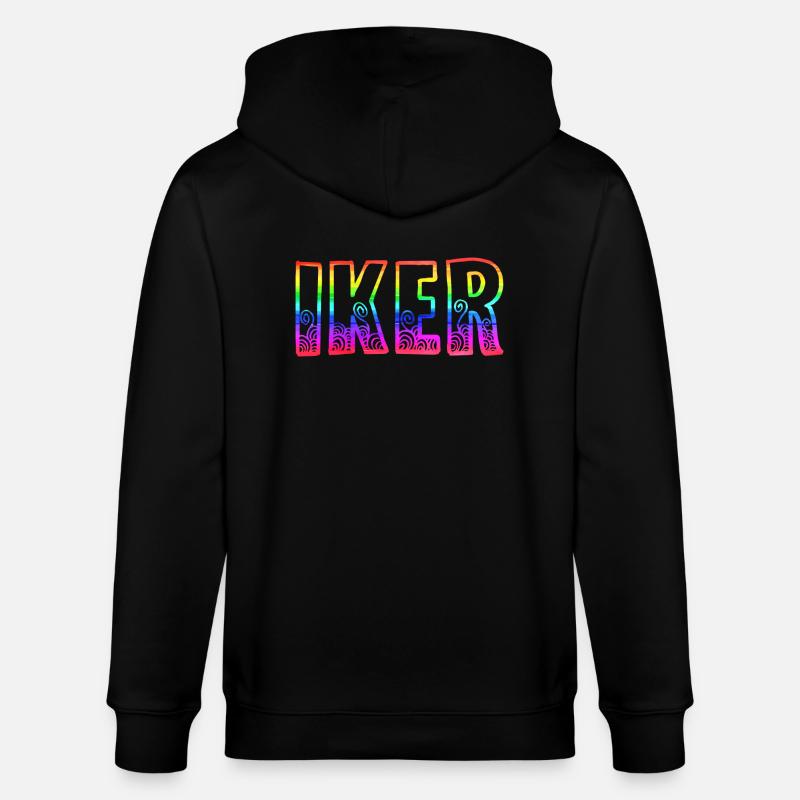Iker RS Arc-en-ciel - Veste à capuche bio CULTIVATOR Stanley/Stella Unisexe - noir