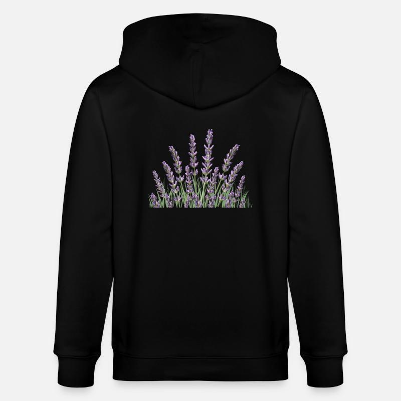 Lavendelhalme Lavendel - Stanley/Stella Unisex Bio-Kapuzenjacke CULTIVATOR  - Schwarz