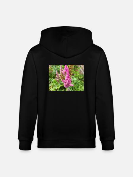 false buck's beard Astilbe japonica - Stanley/Stella CULTIVATOR Unisex Organic Hooded Jacket - black