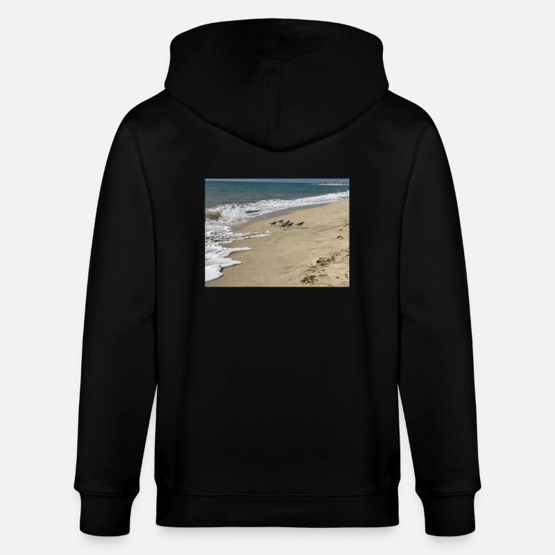 Run Bird run - Stanley/Stella Unisex Bio-Kapuzenjacke CULTIVATOR  - Schwarz