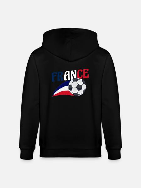 French French France - Stanley/Stella CULTIVATOR  Unisex Organic Hooded Jacket - black