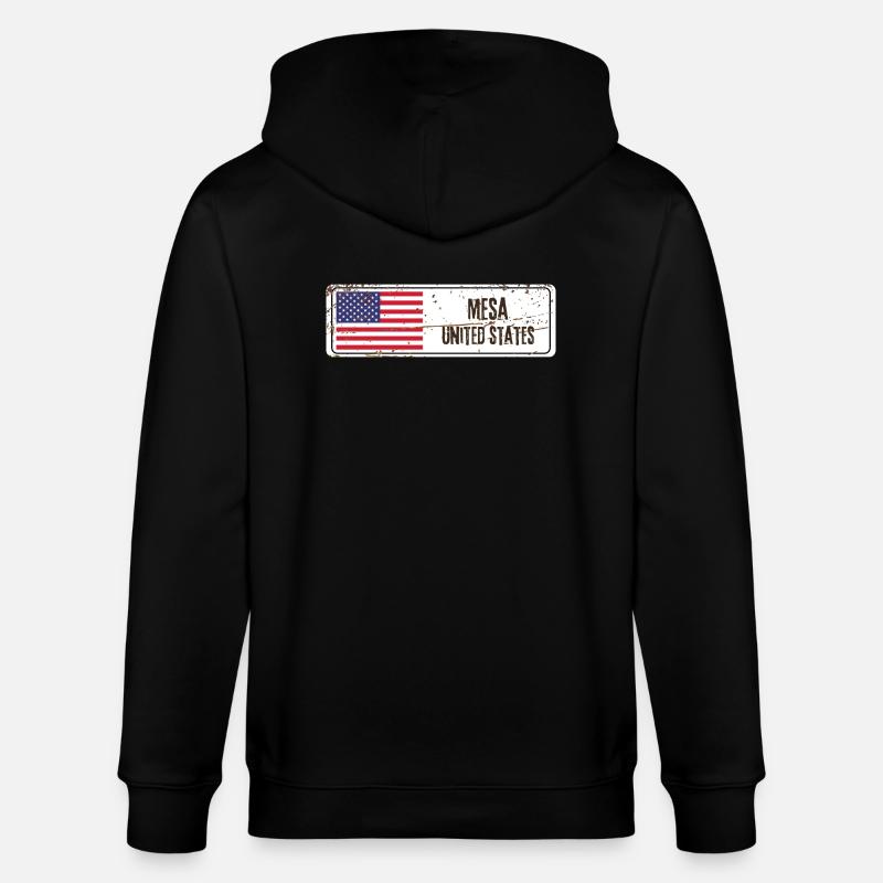 Mesa Drapeau des États-Unis - Veste à capuche bio CULTIVATOR Stanley/Stella Unisexe - noir