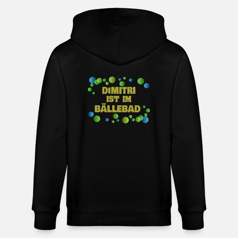 Bälle Dimitri - Stanley/Stella Unisex Bio-Kapuzenjacke CULTIVATOR  - Schwarz