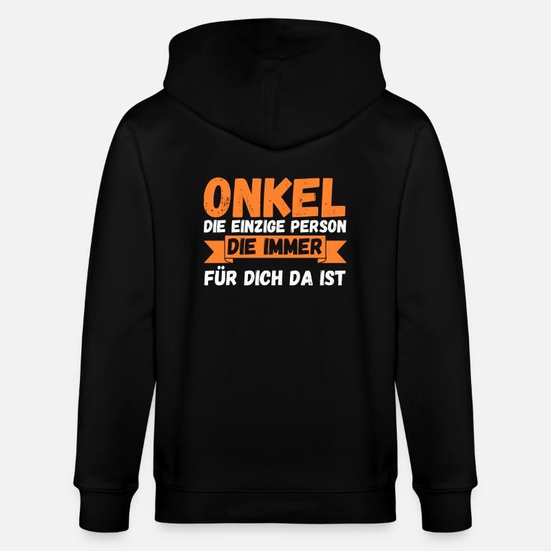 Onkel - Stanley/Stella Unisex Bio-Kapuzenjacke CULTIVATOR - Schwarz