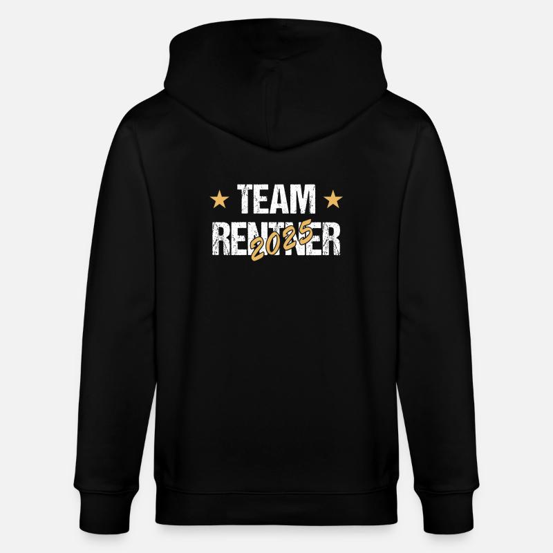 Team Rentner 2025 - Stanley/Stella Unisex Bio-Kapuzenjacke CULTIVATOR  - Schwarz