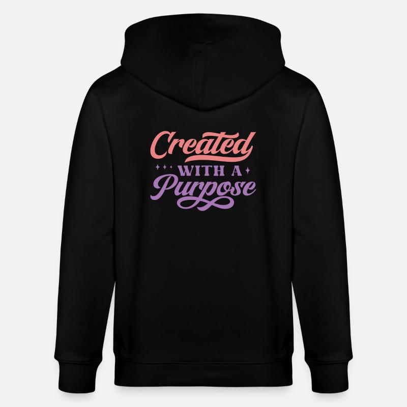 Créé dans un but précis - Veste à capuche bio CULTIVATOR Stanley/Stella Unisexe - noir