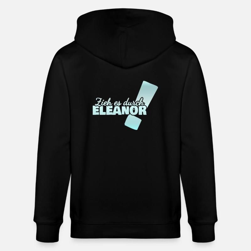 Eleanor comme prénom - Veste à capuche bio CULTIVATOR Stanley/Stella Unisexe - noir