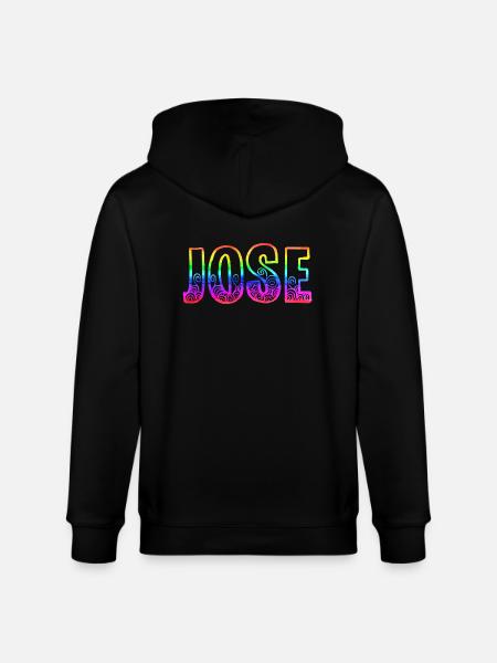 Jose R's Rainbow - Stanley/Stella CULTIVATOR Unisex Organic Hooded Jacket - black