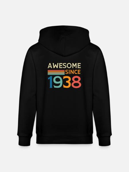 Awesome since 1938 - Stanley/Stella CULTIVATOR Unisex Organic Hooded Jacket - black