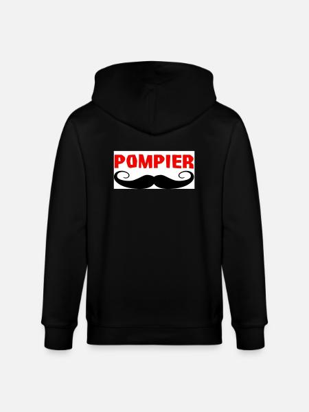 POMPIER - Veste à capuche bio CULTIVATOR Stanley/Stella Unisexe - noir