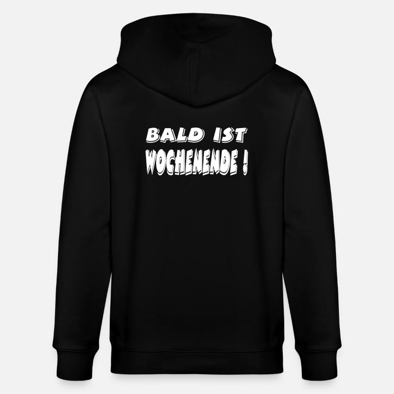 Wochenende - Stanley/Stella Unisex Bio-Kapuzenjacke CULTIVATOR  - Schwarz