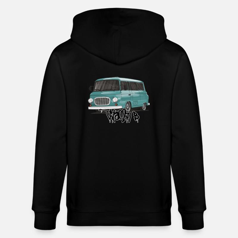 Barkas B1000 // Illustration - Stanley/Stella Unisex Bio-Kapuzenjacke CULTIVATOR  - Schwarz