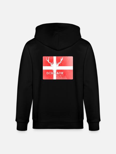 Danemark faune - Veste à capuche bio CULTIVATOR Stanley/Stella Unisexe - noir