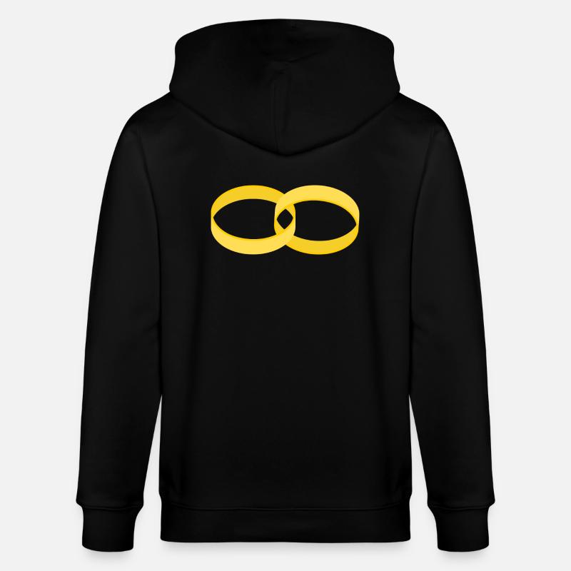Hochzeitsringe - Stanley/Stella Unisex Bio-Kapuzenjacke CULTIVATOR  - Schwarz