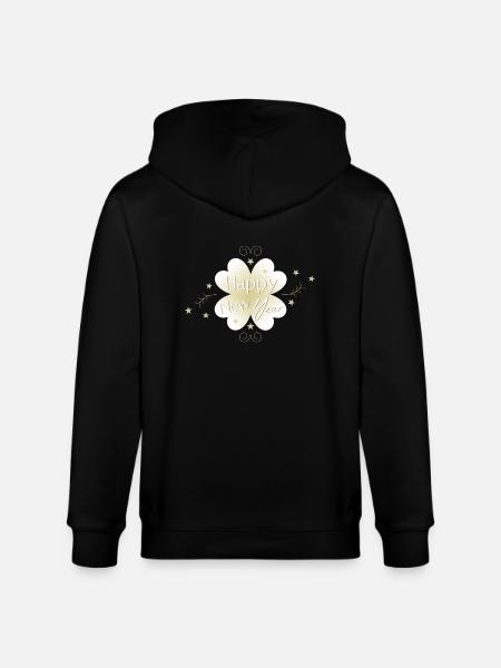 New Year - Stanley/Stella Unisex Bio-Kapuzenjacke CULTIVATOR  - Schwarz