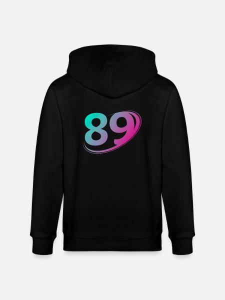 Nummer 89 mehrfarbig - Stanley/Stella Unisex Bio-Kapuzenjacke CULTIVATOR - Schwarz