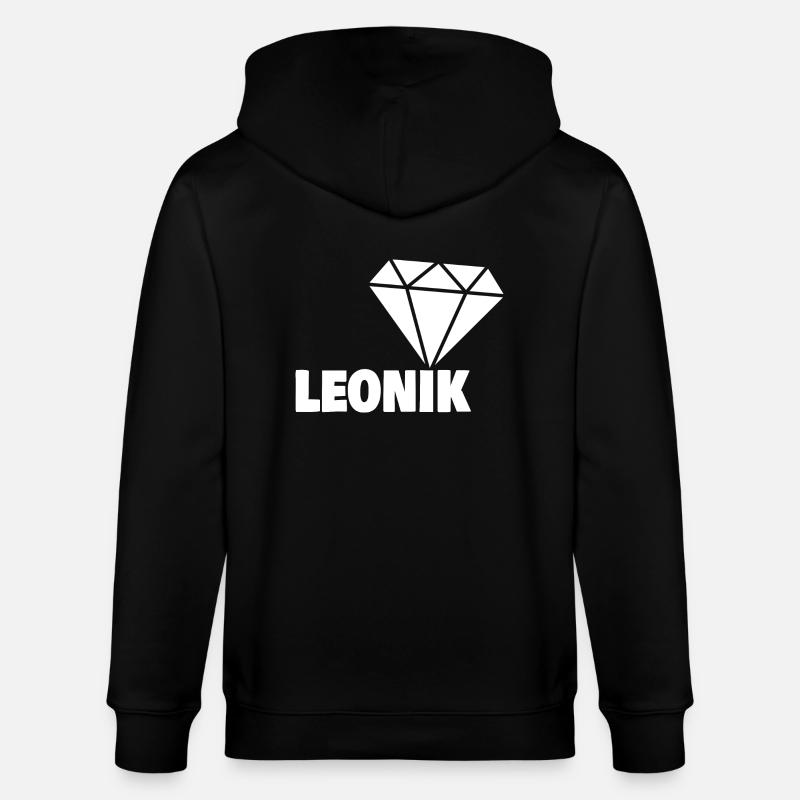 Geschenk für Leonik - Stanley/Stella Unisex Bio-Kapuzenjacke CULTIVATOR  - Schwarz