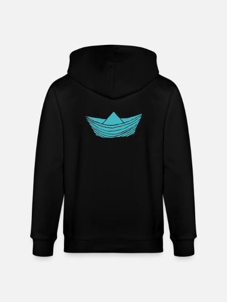 papierboot - Stanley/Stella Unisex Bio-Kapuzenjacke CULTIVATOR - Schwarz